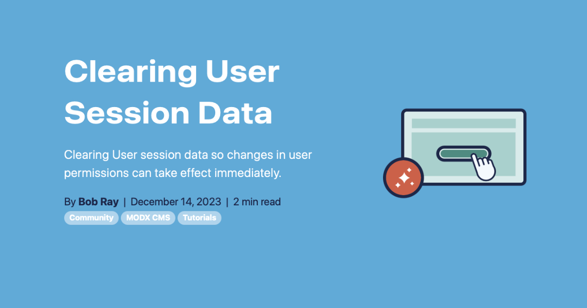 Clearing User Session Data